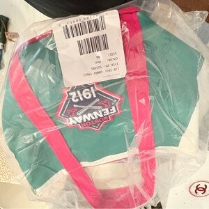 Green and Red LL Bean Fenway Park Tote Bag